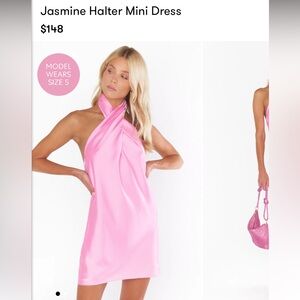 Jasmine Halter Mini Dress